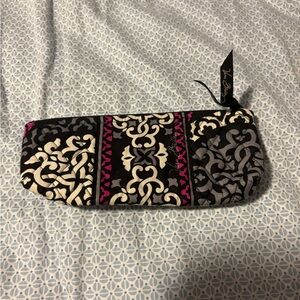 Vera Bradley, brush and pencil cosmetic jewelry make up bag case
